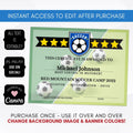 soccer certificate